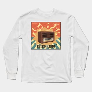 Retro radio classic vintage Long Sleeve T-Shirt